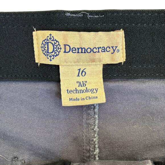 Democracy Sz 16 Ab Solution Cargo Pants Utility Trousers Roll Cuff Grey/Blue - Picture 9 of 16